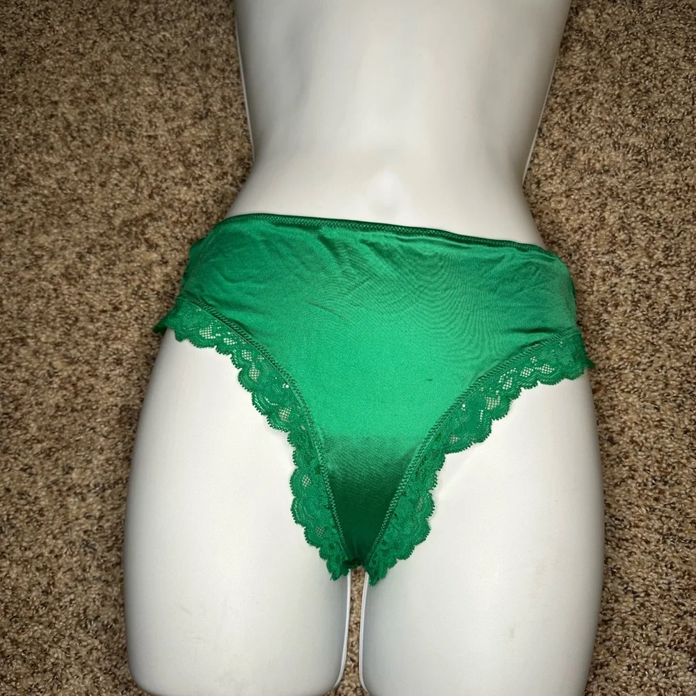 Victoria's Secret Emerald Lace Panties - Picture 3 of 7